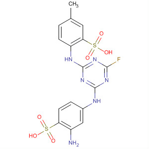 Benzenesulfonic acid,2-amino-4-[[4-fluoro-6-[(4-methyl-2-sulfophenyl)amino]-1,3,5-triazin-2-yl]amino]-
