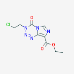 Ethyl 3-(2-chloroethyl)-4-oxoimidazo[5,1-d][1,2,3,5]tetrazine-8-carboxylate molecular structure