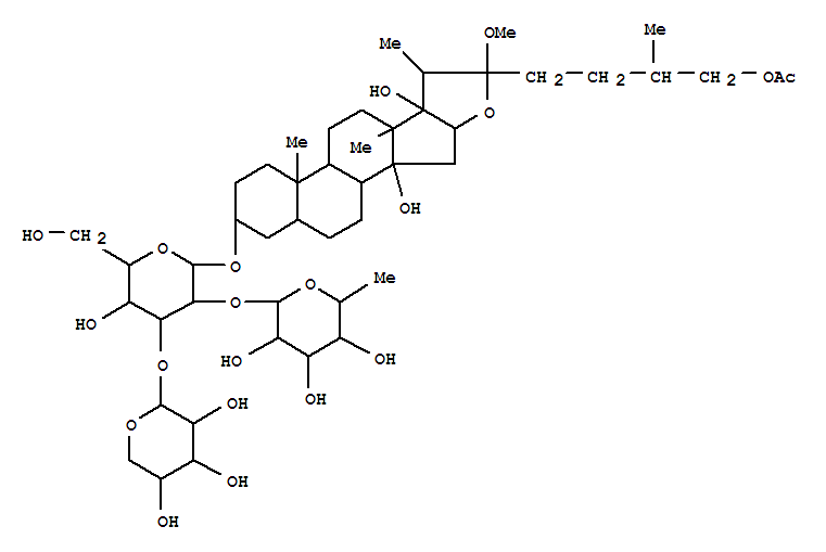 1H-Naphth[2',1':4,5]indeno[2,1-b]furan,b-D-glucopyranoside deriv.