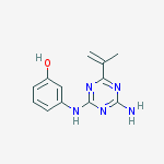 Phenol, 3-[[4-amino-6-(1-methylethenyl)-1,3,5-triazin-2-yl]amino]-