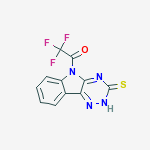 3H-1,2,4-TRIAZINO[5,6-B]INDOLE-3-THIONE,2,5-DIHYDRO-5-(TRIFLUOROACETYL)-