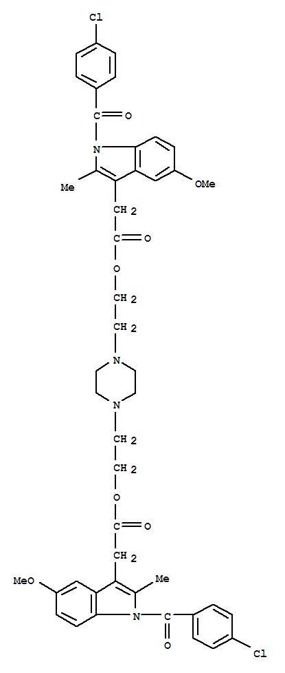 piperazine-1,4-diyldiethane-2,1-diyl bis({1-[(4-chlorophenyl)carbonyl]-5-methoxy-2-methyl-1H-indol-3-yl}acetate) di[(2E)-but-2-enedioate]