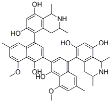 5-[3-[4-(6,8-dihydroxy-1,3-dimethyl-1,2,3,4-tetrahydroisoquinolin-5-yl)-1-hydroxy-8-methoxy-6-methyl-naphthalen-2-yl]-4-hydroxy-5-methoxy-7-methyl-naphthalen-1-yl]-1,3-dimethyl-1,2,3,4-tetrahydroisoquinoline-6,8-diol