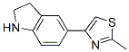 5-(2-METHYL-1,3-THIAZOL-4-YL)INDOLINE molecular structure