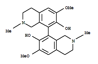 6,6'-dimethoxy-2,2'-dimethyl-1,1',2,2',3,3',4,4'-octahydro-8,8'-biisoquinoline-7,7'-diol