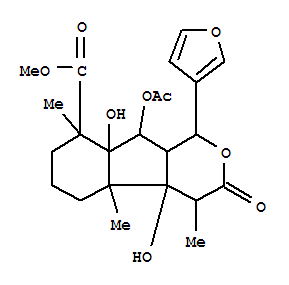 Indeno[2,1-c]pyran-8-carboxylicacid,9-(acetyloxy)-1-(3-furanyl)dodecahydro-4a,8a-dihydroxy-4,4b,8-trimethyl-3-oxo-,methyl ester, (1a,4a,4aa,4bb,8b,8aa,9a,9aa)-(+)-