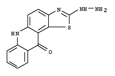 2-Hydrazino[1,3]thiazolo[4,5-a]acridin-9(2H)-one molecular structure