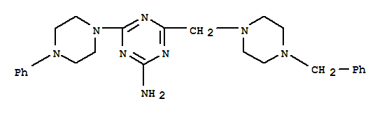 4-[(4-benzylpiperazin-1-yl)methyl]-6-(4-phenylpiperazin-1-yl)-1,3,5-triazin-2-amine