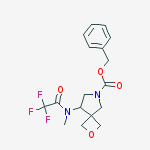 benzyl 8-[methyl-(2,2,2-trifluoroacetyl)amino]-2-oxa-6-azaspiro[3.4]octane-6-carboxylate