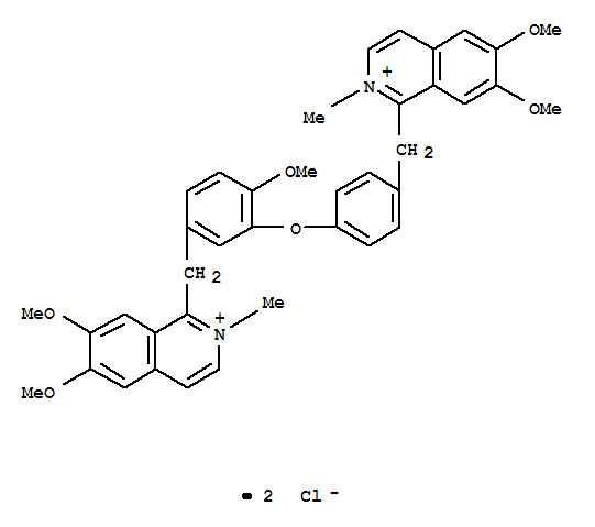 Isoquinolinium, 1-[[4-[5-[(6,7-dimethoxy-2-methyl-1-isoquinoliniumyl)methyl]-2-methoxyphenoxy]phenyl]methyl]-6,7-dimethoxy-2-methyl-, dichloride