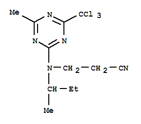 Propanenitrile,3-[(1-methylpropyl)[4-methyl-6-(trichloromethyl)-1,3,5-triazin-2-yl]amino]-