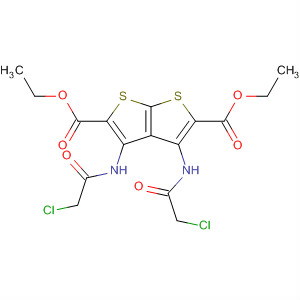 Thieno[2,3-b]thiophene-2,5-dicarboxylic acid,3,4-bis[(chloroacetyl)amino]-, diethyl ester