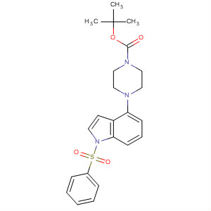 1-Piperazinecarboxylic acid, 4-[1-(phenylsulfonyl)-1H-indol-4-yl]-,1,1-dimethylethyl ester