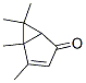 BICYCLO[3.1.0]HEX-3-EN-2-ONE,4,5,6,6-TETRAMETHYL-,(+)- molecular structure