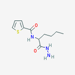 N-[(2S)-1-hydrazinyl-1-oxohexan-2-yl]thiophene-2-carboxamide 