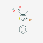 4-Bromo-3-methyl-5-phenylthiophene-2-carboxylic acid