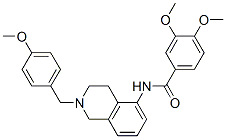 3,4-Dimethoxy-N-[1,2,3,4-tetrahydro-2-(p-methoxybenzyl)isoquinolin-5-yl]benzamide