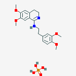 N-[2-(3,4-dimethoxyphenyl)ethyl]-6,7-dimethoxy-3,4-dihydroisoquinolin- 1-amine, phosphoric acid