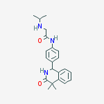 N-[4-(4,4-dimethyl-3-oxo-1,2-dihydroisoquinolin-1-yl)phenyl]-2-(propan-2-ylamino)acetamide