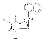 1,3-dimethyl-8-(naphthalen-1-ylmethyl)-3,7-dihydro-1H-purine-2,6-dione