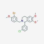 2-[(3-bromo-4-methoxyphenyl)methyl]-1-(3-chlorophenyl)-6,7-dimethoxy-3,4-dihydro-1h-isoquinoline
