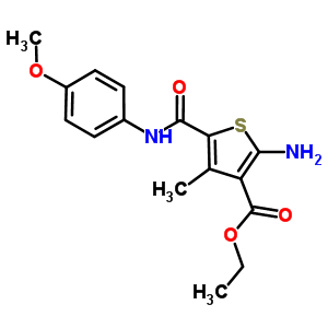 ethyl 2-amino-5-[(4-methoxyphenyl)carbamoyl]-4-methylthiophene-3-carboxylate