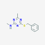 4-(benzylsulfanyl)-N,6-dimethyl-1,3,5-triazin-2-amine