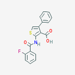 2-[(2-fluorobenzoyl)amino]-4-phenylthiophene-3-carboxylic acid