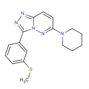 1,2,4-Triazolo[4,3-b]pyridazine,3-[3-(methylthio)phenyl]-6-(1-piperidinyl)-