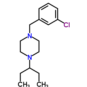 1-(3-chlorobenzyl)-4-(pentan-3-yl)piperazine