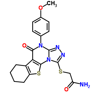 2-{[4-(4-methoxyphenyl)-5-oxo-4,5,6,7,8,9-hexahydro[1]benzothieno[3,2-e][1,2,4]triazolo[4,3-a]pyrimidin-1-yl]sulfanyl}acetamide