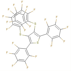 Thiophene, 2,5-bis(pentafluorophenyl)-3,4-bis[(pentafluorophenyl)thio]-