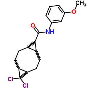 10,10-dichloro-N-(3-methoxyphenyl)tricyclo[7.1.0.0~4,6~]decane-5-carboxamide
