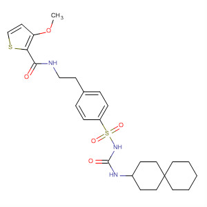 2-Thiophenecarboxamide,3-methoxy-N-[2-[4-[[[(spiro[5.5]undec-3-ylamino)carbonyl]amino]sulfonyl]phenyl]ethyl]-