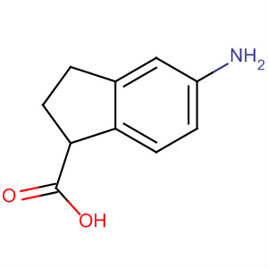 1H-Indene-1-carboxylic acid, 5-amino-2,3-dihydro- molecular structure