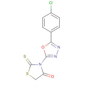 4-Thiazolidinone, 3-[5-(4-chlorophenyl)-1,3,4-oxadiazol-2-yl]-2-thioxo-
