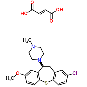 1-(2-chloro-8-methoxy-10,11-dihydrodibenzo[b,f]thiepin-10-yl)-4-methylpiperazine (2E)-but-2-enedioate