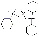 1-cyclohexyl-3-(2-cyclohexyl-2-methylpropyl)octahydro-1,3-dimethyl-1H-indene molecular structure