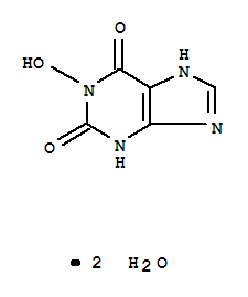 1H-Purine-2,6-dione,3,9-dihydro-1-hydroxy-, hydrate (1:2)