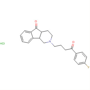 5H-Indeno[1,2-c]pyridin-5-one,2-[4-(4-fluorophenyl)-4-oxobutyl]-1,2,3,4,4a,9b-hexahydro-,hydrochloride