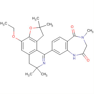 1H-1,4-Benzodiazepine-2,5-dione,8-(6-ethoxy-3,4,8,9-tetrahydro-3,3,8,8-tetramethylfuro[2,3-h]isoquinolin-1-yl)-3,4-dihydro-4-methyl-