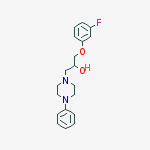 α-[(3-Fluorophenoxy)methyl]-4-phenyl-1-piperazineethanol