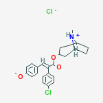 3-{[(2E)-2-(4-chlorophenyl)-3-(4-methoxyphenyl)prop-2-enoyl]oxy}-8-methyl-8-azoniabicyclo[3.2.1]octane chloride