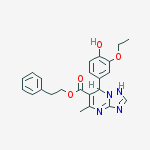 2-phenylethyl 7-(3-ethoxy-4-hydroxyphenyl)-5-methyl-1,7-dihydro[1,2,4]triazolo[1,5-a]pyrimidine-6-carboxylate