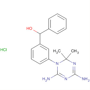 Benzenemethanol,3-(4,6-diamino-2,2-dimethyl-1,3,5-triazin-1(2H)-yl)-a-phenyl-,monohydrochloride