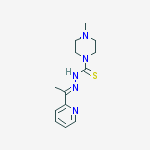 4-methyl-N'-(1-pyridin-2-ylethylidene)piperazine-1-carbothiohydrazide