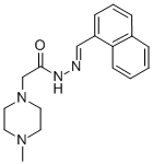 1-Piperazineacetic acid, 4-methyl-, 2-(1-naphthylmethylene)hydrazide