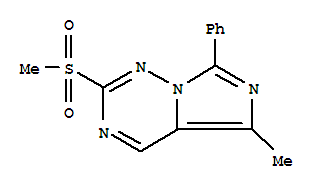 5-Methyl-2-(methylsulfonyl)-7-phenylimidazo[5,1-f][1,2,4]triazine