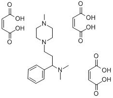 1-Piperazinepropanamine, alpha-phenyl-N,N,4-trimethyl-, (Z)-2-butenedi oate (1:3)