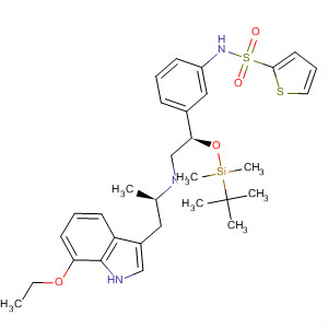 2-Thiophenesulfonamide,N-[3-[(1R)-1-[[(1,1-dimethylethyl)dimethylsilyl]oxy]-2-[[(1R)-2-(7-ethoxy-1H-indol-3-yl)-1-methylethyl]amino]ethyl]phenyl]-